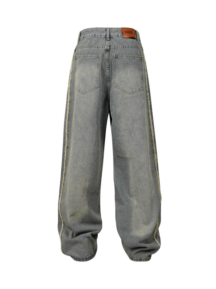 'GIULIANA' WASHED DISTRESSED BAGGY JEANS