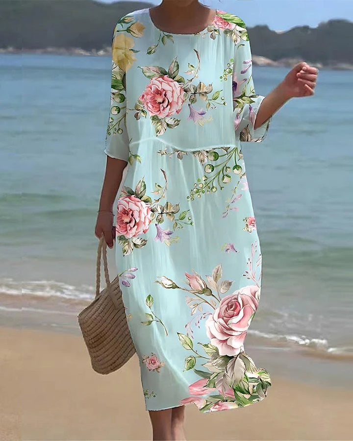 Mara™ - Elegant Floral Dress