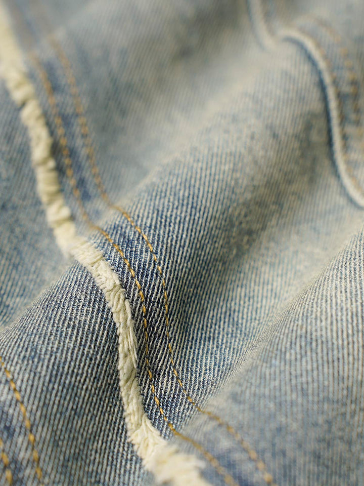 'GIULIANA' WASHED DISTRESSED BAGGY JEANS