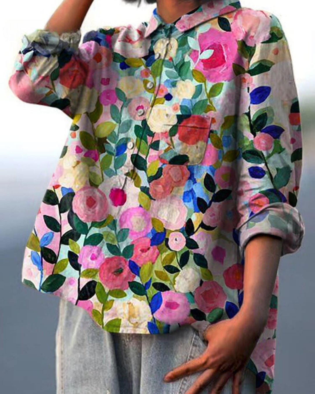 DONNA™ | FLORAL PRINT BLOUSE