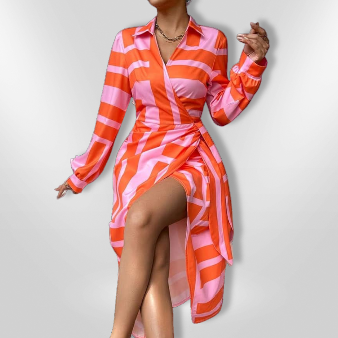 SOLANA | Printed Wrap Dress