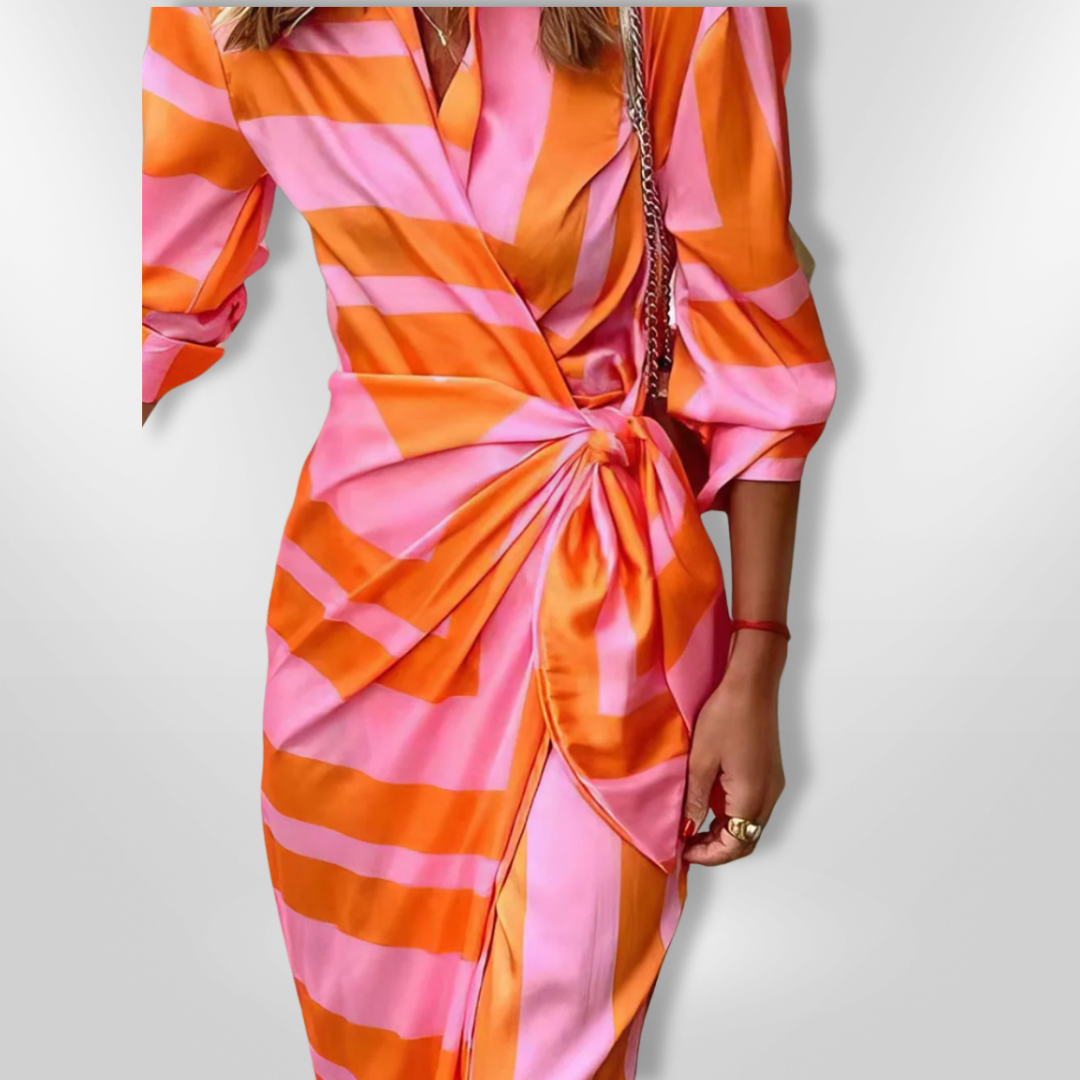 SOLANA | Printed Wrap Dress