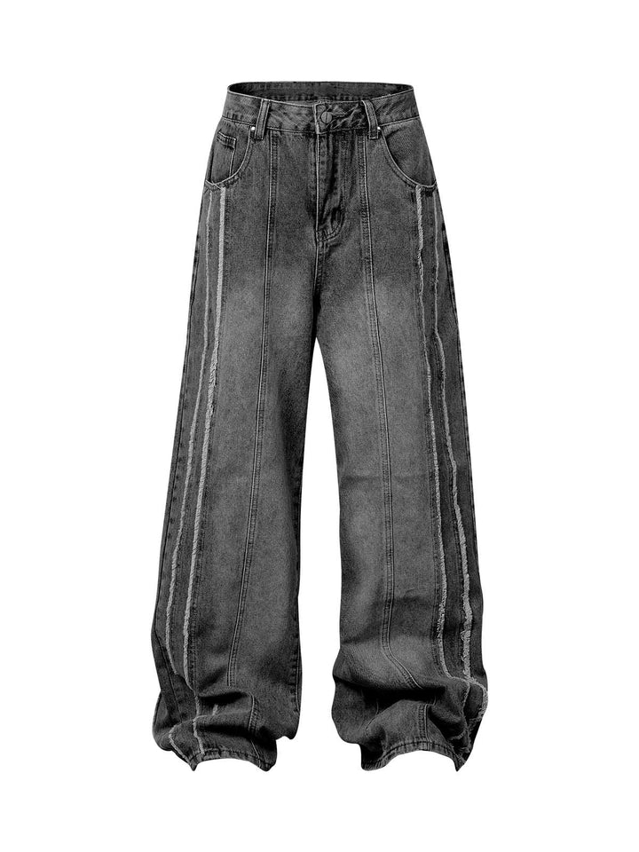 'GIULIANA' WASHED DISTRESSED BAGGY JEANS