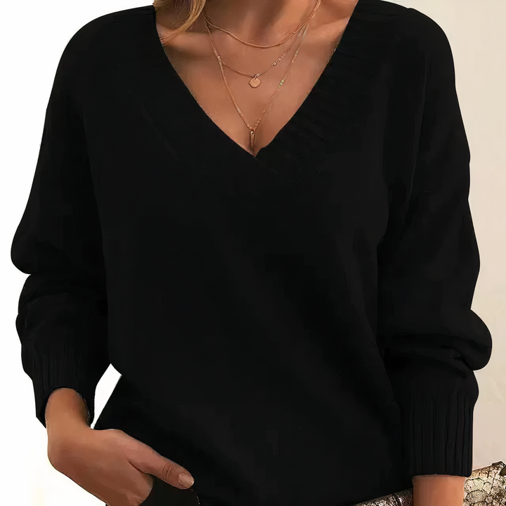 Iza | V-Neck Cashmere Sweater