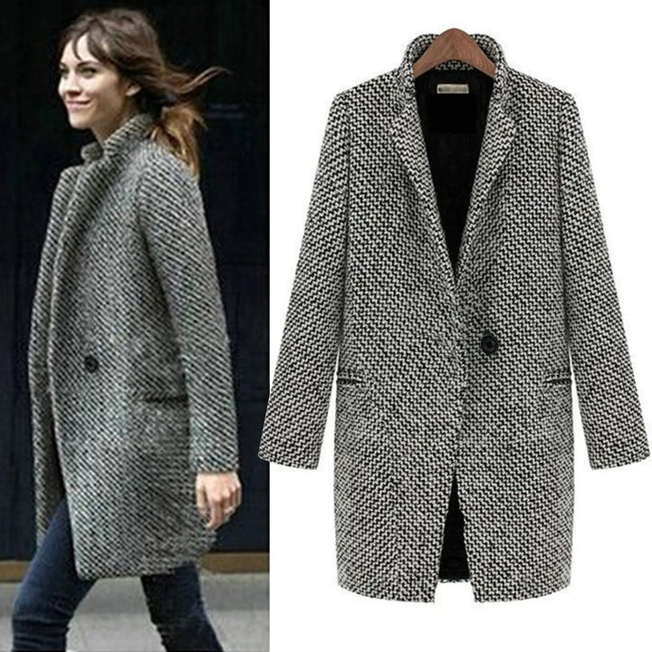 SHESKA™ | LONG WOOL COAT JACKET