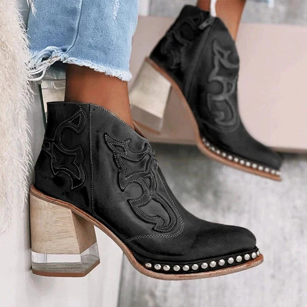 Stefia Norwich | Embroidered Leather Boots