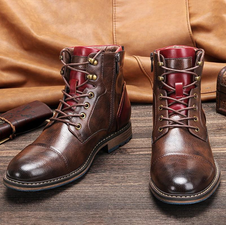 DAVE™ - HANDMADE PREMIUM LEATHER OXFORD BOOTS